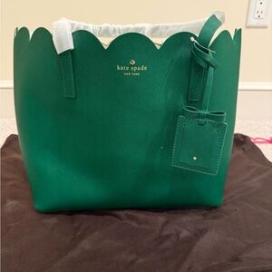 Kate Spade Green Carrigan Lily Avenue tote NWT